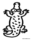Crocodile Top View