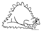 Dinosaur Coloring Page 1