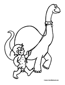 Dinosaur Coloring Page 2