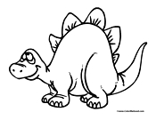 Dinosaur Coloring Page 4