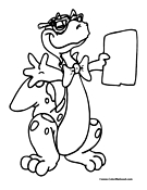 Dinosaur Coloring Page 6