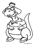 Dinosaur Coloring Page 7