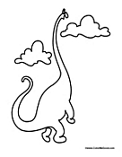Dinosaur Reaching to Clouds