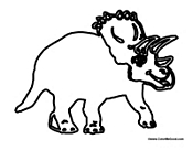 Triceratops Outline