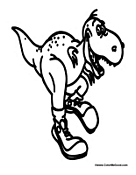 Tyrannosaurus Rex with Shoes