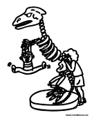 Dinosaur Bones with Kid