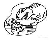 Dinosaur Scaring Family