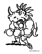 Boxing Dinosaur