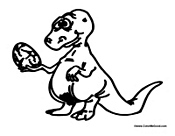 Allosaurus with Egg