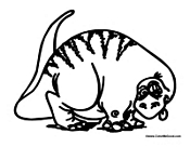 Dinosaur with Tongue