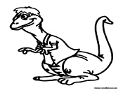 Dinosaur with Hair