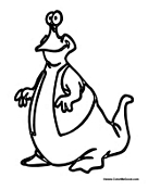 Dinosaur with Coat