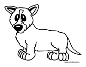 Dog Coloring Page 7