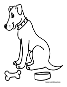 Dog Coloring Page 11