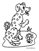 Dog Coloring Page 12