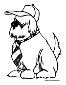 Dog Coloring Page 17