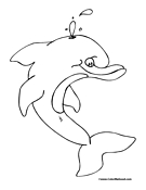 Dolphin Coloring Page 6