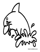 Dolphin Making a Splash