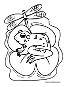 Dragonfly Coloring Page 5