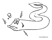 Eel Coloring Page 4