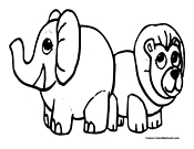 Elephant Coloring Page 8