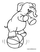 Elephant Coloring Page 9