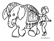 Elephant Coloring Page 10
