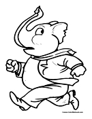 Elephant Coloring Page 11