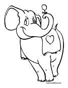 Elephant Coloring Page 12