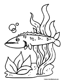 Fish Coloring Page 2