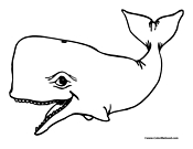 Whale Coloring Page 5