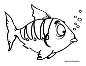Fish Coloring Page 6