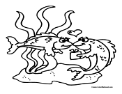 Fish in Love Coloring Page 11