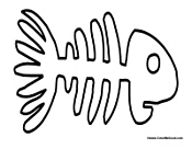 Fish Bones Outline