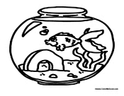 Goldfish in Fish Bowl