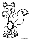 Fox Coloring Page 5