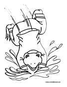 Frog Coloring Page 2