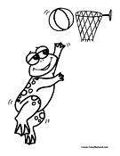 Frog Coloring Page 3