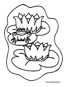 Frog Coloring Page 6