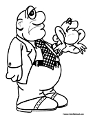 Frog Coloring Page 9
