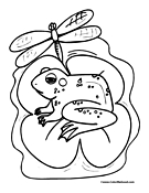 Frog Coloring Page 11