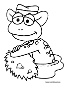 Frog Coloring Page 12