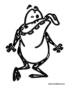 Funny Frog with Tongue Out