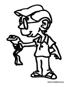 Boy Holding Frog