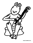 Frog Playing Guitar