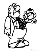 Man Holding Frog