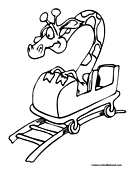 Giraffe Coloring Page 5