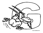Goat Coloring Page 3