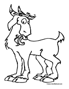 Goat Coloring Page 10