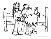 Goat Coloring Page 11